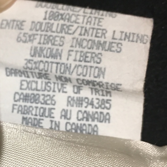 Women's tri-colour hooded wool coat, size 5 - Picture 5 of 13